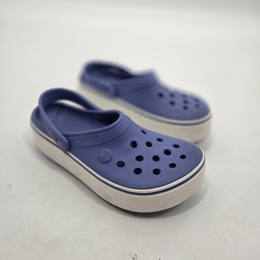 Crocs Crocband II Clogs Navy Blue/White Slippers Garden Shoes Unisex SZ W7